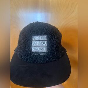 Winter Park Resort Colorado Black Sherpa  Hat